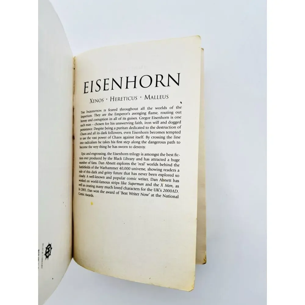 Eisenhorn By Dan Abnett Warhammer 40,000 Omnibus Trade Xenos Malleus Hereticus